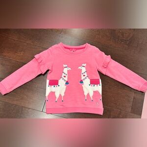 Girl’s Joules llama sweatshirt; Sz. 6
